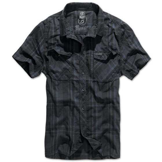 BRANDIT Roadstar Shirt 1/2 Arm, black-blue M
