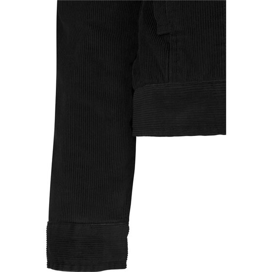 Urban Classics Ladies Sherpa Cordury Jacket, black/black