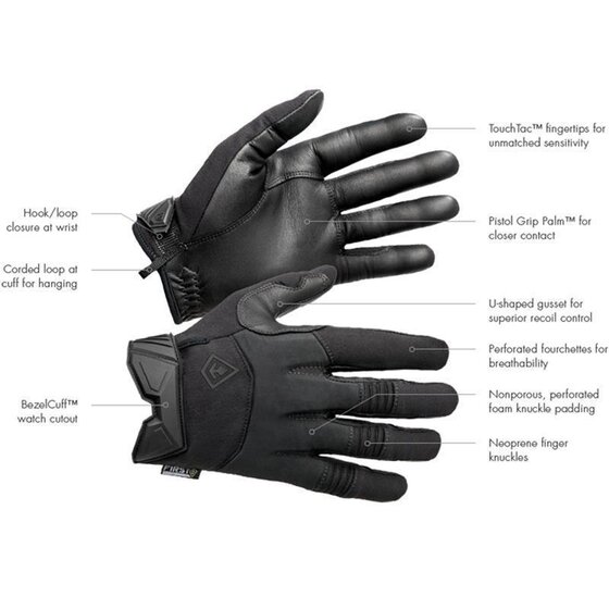 First Tactical Medium Duty Padded Glove, schwarz