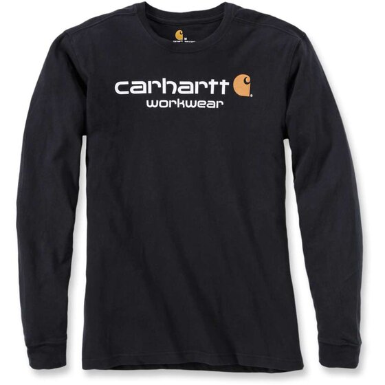 CARHARTT Maddock Core Logo T-Shirt L/S, black
