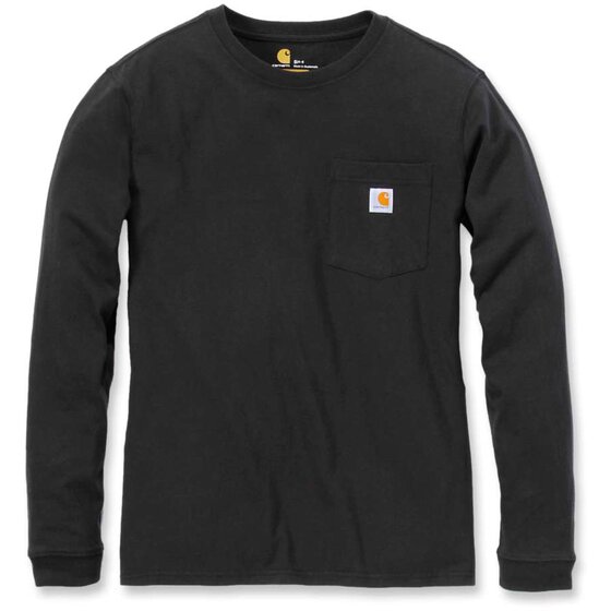 CARHARTT Workw Pocket L/S T-Shirt, black