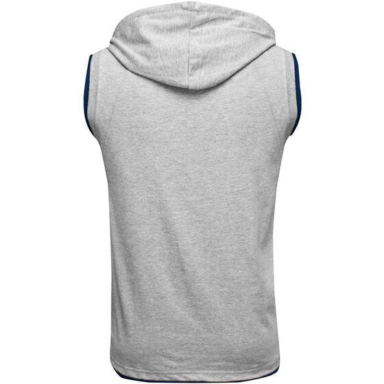 BENLEE Men Sleeveless Hooded T-Shirt EPPERSON, marl grey 3XL