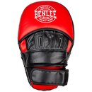 BENLEE Leather Trainer Hook&Jab Pads BIGGER, Red/Black