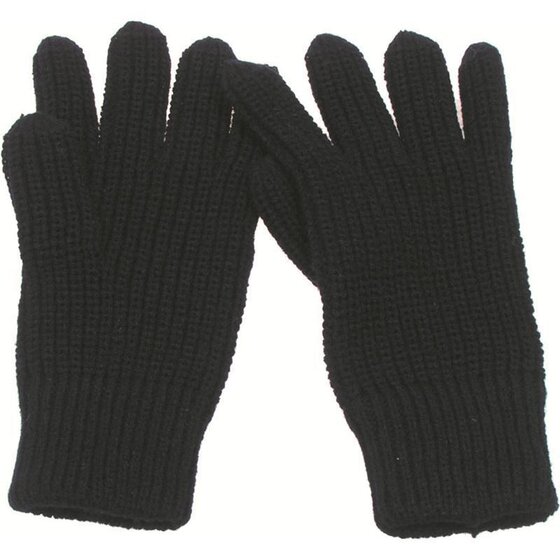 MFH Strick-Fingerhandschuhe, schwarz L/XL