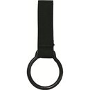 MFH Taschenlampenhalter mit Ring und Nylonclip, schwarz