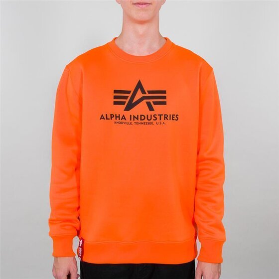 Alpha Industries Basic Sweater, neon/orange