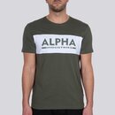 Alpha Industries Alpha Inlay T, darkolive/white