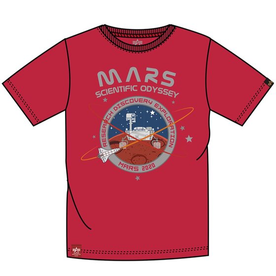 Alpha Industries Mission To Mars T, speed red 3XL