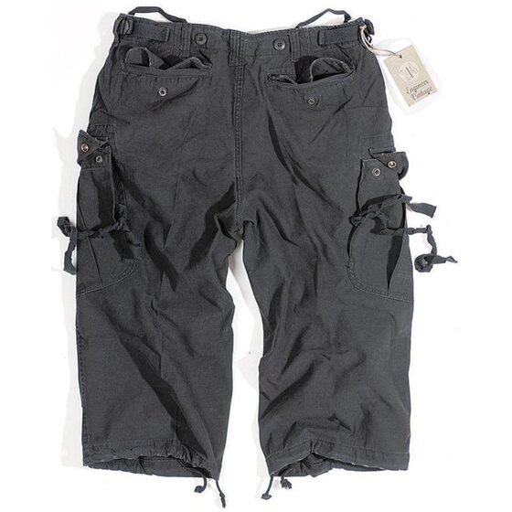 SURPLUS Engineer Vintage 3/4-Pants, schwarz gewaschen L / 96 cm