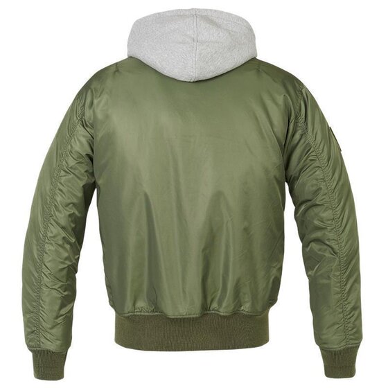 BRANDIT MA1 Sweat Hooded Jacket, olive-grau 5XL