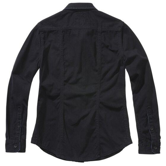 BRANDIT Ladies Vintageshirt longsleeve, black 5XL