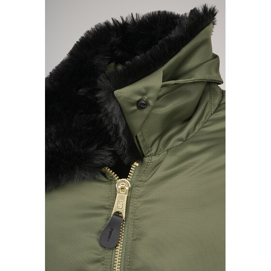 BRANDIT MA2 Jacket Fur Collar, oliv
