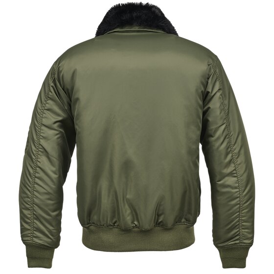 BRANDIT MA2 Jacket Fur Collar, oliv S