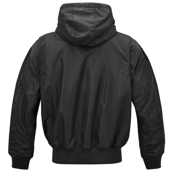 BRANDIT CWU Jacket hooded, black S