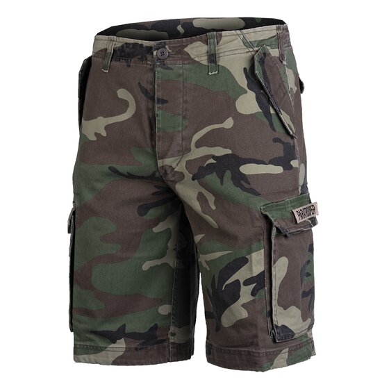 MILTEC Paratrooper Shorts, prewashed, woodland
