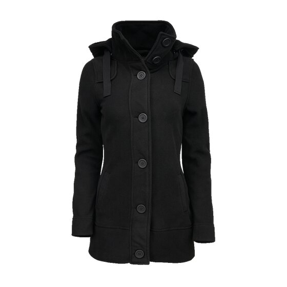 BRANDIT Women Square Fleece Jacket, black 5XL