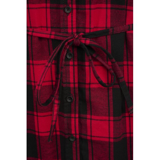 BRANDIT Ladies Longshirt Gracey sleeveless, red-black XS