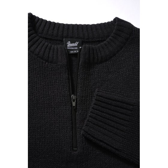 BRANDIT Armee Pullover, black 5XL