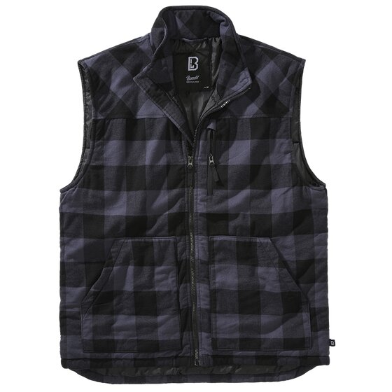 BRANDIT Lumber Vest, black-grey S