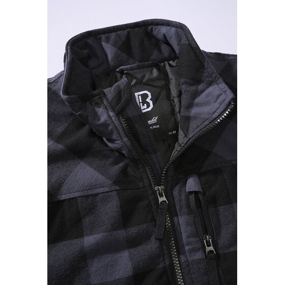 BRANDIT Lumber Vest, black-grey S