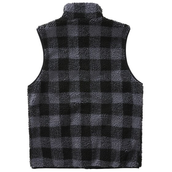 BRANDIT Teddyfleece Vest Men, black-grey S