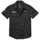 BRANDIT Luis Vintage Shirt, Short Sleeve, black