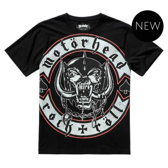 BRANDIT Motrhead T-Shirt Rock n Rll, black 7XL