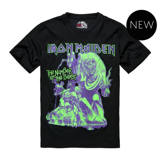BRANDIT Iron Maiden T-Shirt Number of the Beast, black 7XL