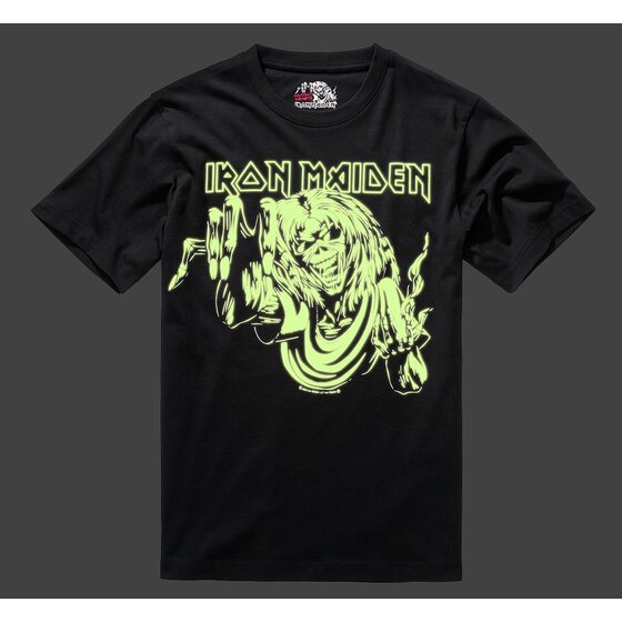BRANDIT Iron Maiden T-Shirt EDDIE Glow, black S