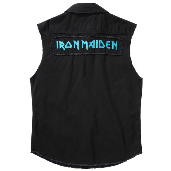 BRANDIT Iron Maiden Vintage Shirt Sleeveless FOTD, black S