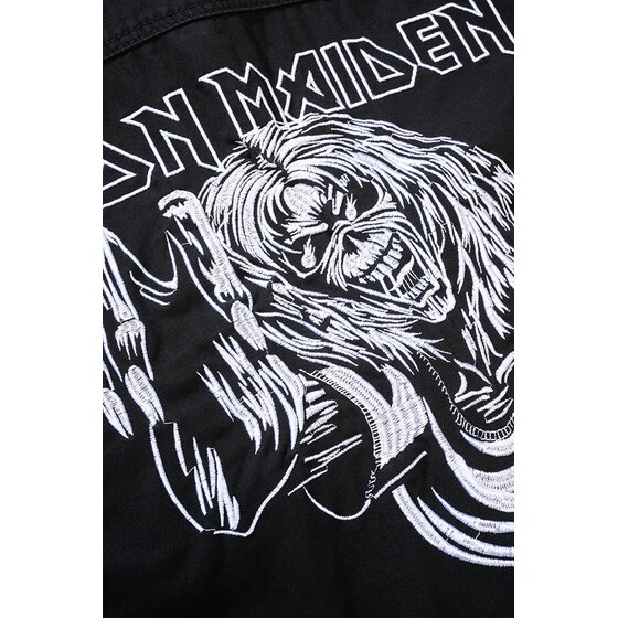 BRANDIT Iron Maiden Vintage Shirt Long Sleeve EDDIE, black S