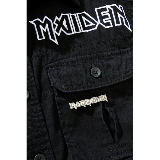 BRANDIT Iron Maiden Vintage Shirt Long Sleeve EDDIE, black 7XL