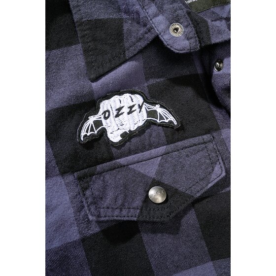 BRANDIT Ozzy Checkshirt Sleeveless, black-grey S