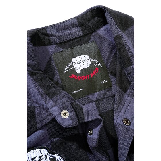 BRANDIT Ozzy Checkshirt Sleeveless, black-grey 7XL