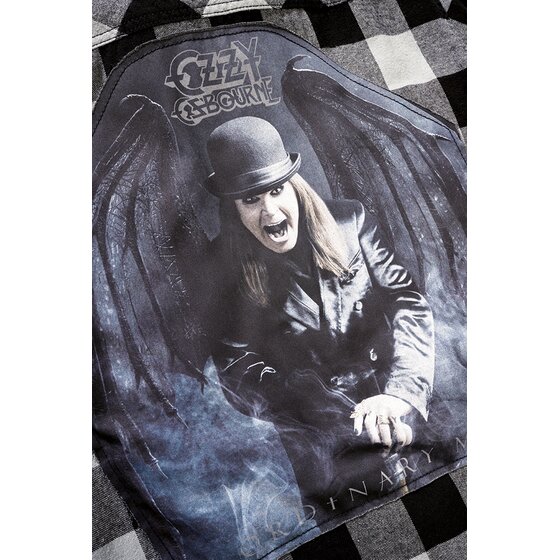 BRANDIT Ozzy Checkshirt Long Sleeve, black-charcoal S