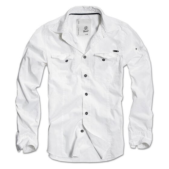 BRANDIT SlimFit Shirt, white S
