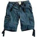 Alpha Industries JET 2 Shorts, blue checked