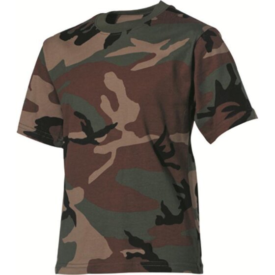 MFH Kinder-T-Shirt, halbarm, woodland 170/176