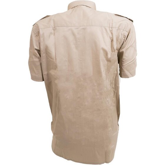 COMMANDO Piloten-Hemd, halbarm, beige