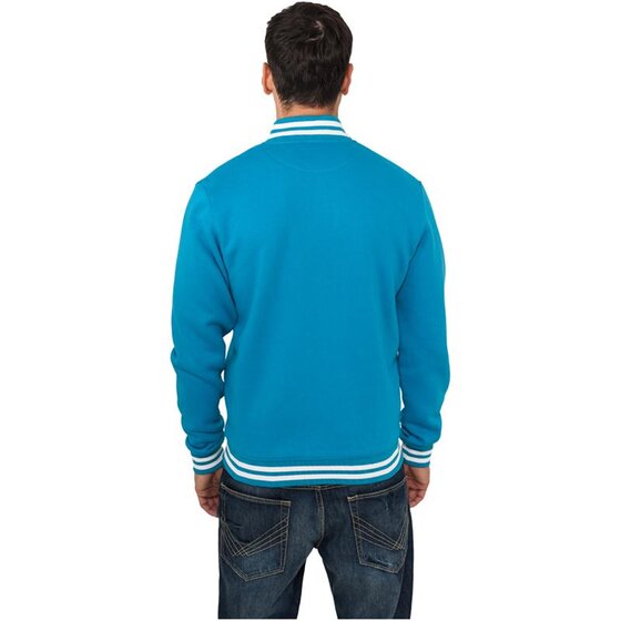 Urban Classics College Sweatjacket, turquoise M
