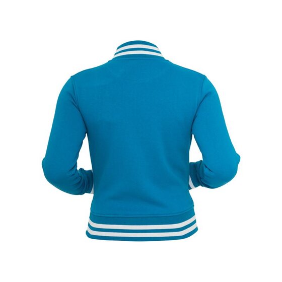 Urban Classics Ladies College Sweatjacket, turquoise XS