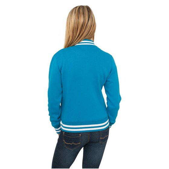 Urban Classics Ladies College Sweatjacket, turquoise XS