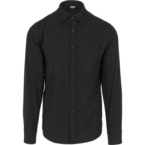 Urban Classics Checked Flanell Shirt, blk/blk S
