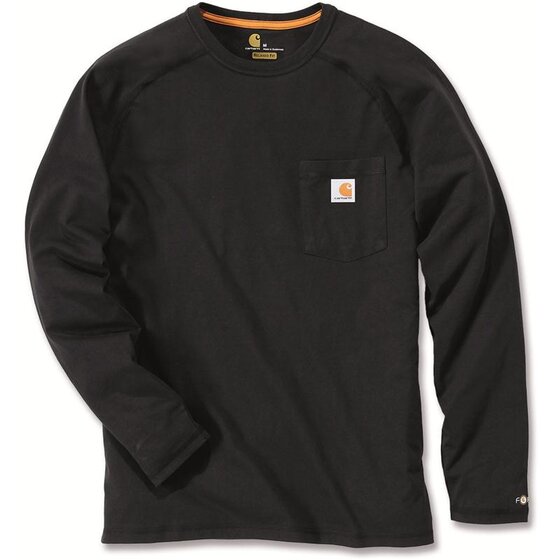 CARHARTT Carhartt Force Cotton Long Sleeve T-Shirt, schwarz