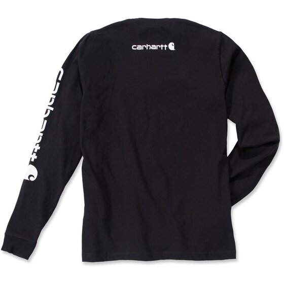CARHARTT Logo Long Sleeve T-Shirt, schwarz S