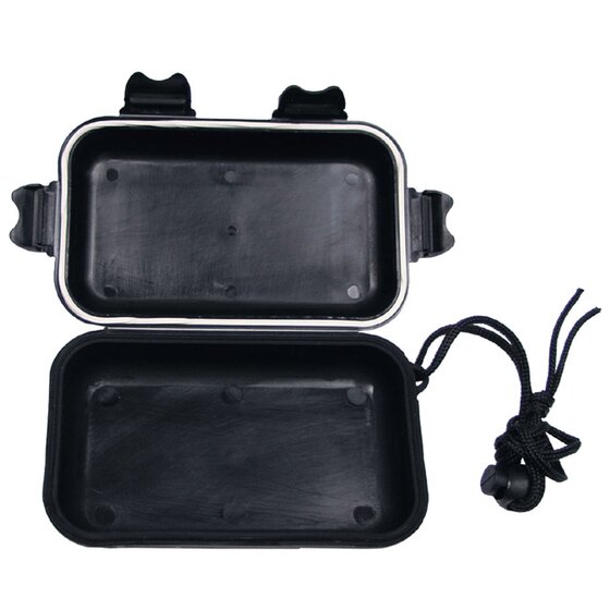 MFH Box, Kunststoff, wasserdicht, 13,5 x 8 x 3,7 cm, schwarz
