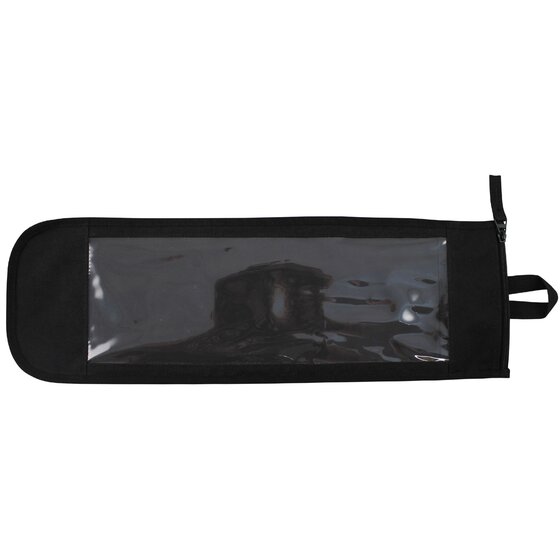 MFH Universaltasche, schwarz, mit Sichtfenster, RV oben
