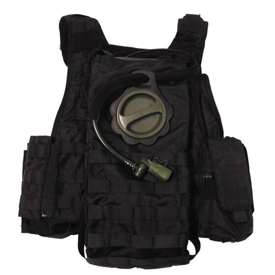 MFH Weste, Ranger, div. Taschen, schwarz, Modular System, 5 Ta.