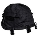MFH Helmbezug mit Taschen, größenverstellbar, schwarz