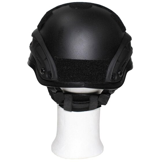 MFH US Helm, MICH 2002, Rails, schwarz, ABS-Kunststoff